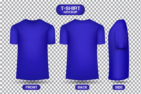 blue t shirt mockups.